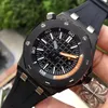 New Men Watch Stainless Steel Automatic Mechanical Silver Rose Gold Blue Black Royal Sapphire Back See Through a51