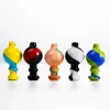 6mm all'ingrosso Kawaii accessori per fumatori colorati Quartz Banger Nails Carb Caps Glow in Colorful Carb Cap Dab Rigs