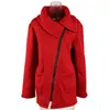 Artı Boyutu 5XL Kadınlar Sonbahar Kış Giysileri Sıcak Polar Ceket Eğri Fermuar Yakalı Ceket Bayan Giyim Kadın Ceket 210419