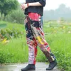 Aelegantmis Chinois Style Lin Lâche Casual Pantalon Femmes Vintage National Mode Patchwork Long Pantalon Dames Streetwear Pantalon 210607