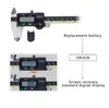 MITUTOYO CNC CALIPER LCD Cyfrowe Cyfrowe Zacisk Vernier 150 300 200mm 500-196-20 6 8 12 cali elektroniczny pomiaru ze stali nierdzewnej 210810