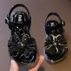 Sandalen Baby Meisjes 2022 Zomer Kant Bowknot Princess Schoenen Kinderen Verjaardagspartij Kids Beach Infant Peuter