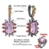 DreamCarnival1989 Stunning Statement Earrings for Women Pink Zirconia Wedding Party Must Have Eye Catching Picks WE4035 210706