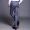 Fashion High Quality Cotton Men Pants Straight Spring and Summer Long Male Classic Business Casual Trousers Full Length Mid 211006