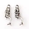 Alloy Mermaid Charms Pendants For Jewelry Making Bracelet Necklace DIY Accessories Antique Silver 120Pcs