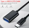 USB-C Adapter Man till USB3.0 USB2.0 Kvinna AF Metal Converter Type-C Data Sync OTG Cable för Samsung Xiaomi Huawei