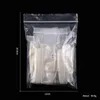 120pcs/bag Clear Natural XXL 추가 긴 스틸레토 허위 손톱 팁 세트 10 크기 투명 DIY 살롱 아크릴 손톱 메이크업