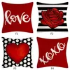 Federa per cuscino di San Valentino 45 * 45 cm Cuore rosso Amore Modelli Divano Divano Car Spring Home Decor WHT0228