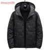 Men's Winter Jacket Coat Brand Casual Autumn Thicken Hooded Parka Fashion Slim Fit Windproof Men 211214