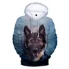 Herrtröjor män tröjor ankomst tysk herde 3D tröja högkvalitativ pullover hundälskare män/kvinnor höstvinter