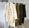 Spring Women Blazer Suits Double Breasted Blazer+Pant Two Pieces Female OL Style Sets 210421