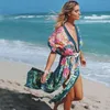 2021 nuevo traje de baño tipo pareo para playa, vestido de playa, traje de baño para mujer, Bikini tipo pareo, traje de baño para verano, ropa de playa, chal suelto, Kimono 210319