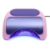 48W 110-220V Manikyr Timer LED-lampa Curing Nail Art UV Gel Dryer - Svart