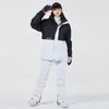 MĘŻCZYZNI TODACJI -30 stopnia garnitur narciarski Kobiety zimowe kurtki i spodnie ciepłe wodoodporne damskie kurtka na zewnątrz snowboardowa marka snowboardu