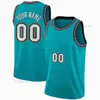 Tryckt anpassad DIY Design Basket Jerseys Customization Team Uniforms Skriv ut Personliga Brev Namn och Nummer Mens Kvinnor Kids Youth Memphis007