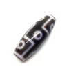 Black Color Natural Agate Stone with Blood Silk 9 eyes Amulet Dzi Loosing Beads Add certificates