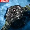 Luxury brand watches men sports dual display mens quartz watch waterproof 50m LED digital analog wrist watch gift clock G1022