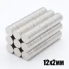 50pcs N35 Round Magnets 12x2mm Neodymium Permanent NdFeB Strong Powerful Magnetic Mini Small magnet