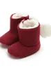 Boots Winter Infant Knitted Snow Soft Sole Cute Wing First Walker Toddler Plush Lined Prewalker Fleece 0-18M