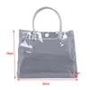 Piece Clear Tote Bag PVC Прозрачная Торговая сумка Плеча Сумка Стадион Утвержден Экологически безопасные сумки для хранения