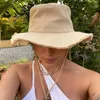 Kadın Geniş Kenarlı Şapkalar Yaz Le Bob Enginar Kepçe Şapka Açık hava seyahat şapkaları için Güneşlik