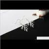 Dingla ljuskrona Creative Tree Branch Örhänge Mode Sier Fish Öronkrok Antik Kvinnor Hänge Örhängen Smycken Present Eh