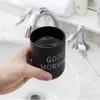 Mugs Home Dormitory Tumblers Mouth Cups Toothbrush Creative Text Couple Set Wash Cup Good Morning Plastic Single-layer Environmental Protection XG0008