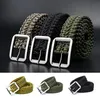 Belts Paracord 550 Survival Belt Rope Hand Made Tactical Military Bracelet Outdoor Accessories Camping Hiking Equipment SL068