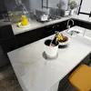 Self Adhesive Marble Vinyl Wallpaper for Walls In Rolls Furniture Kitchen Flooring Contact Paper Decor Film Waterproof Stickers 210722