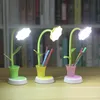 Tischlampen Aufladbare LED-Lampe 2 in 1 Sonnenblume Schreibtisch mit Stifthalter Kinder Lesen Lernen Augenschutz Nachtlichttisch