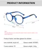 Lunettes anti-lumière bleue pour enfants plaquettes nasales en silicone pour enfants lunettes de téléphone portable TR90 7 couleurs YKF8305