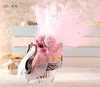 12 pcs European Styles Acrylic Silver Elegant Swan Candy Box Wedding Gift Favor Party Chocolate Boxes + Full Accessory 211108