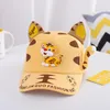 Cute Baby Boys Girls Cartoon Tiger Hats Fashion Children Sunscreen Baseball Caps Kids Sunshade Hat Child Cap 2-6 Years