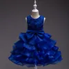 Summer Rose Flower Dress for Girls Dresses Children Ball Gown Clothing Princess Wedding Party Dress Kids Clothes3050710