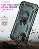 For iPhone 14 pro max 13 12 11 XR XS Brushed Ring Case Shockproof armor stand protector phone cover Samsung S23 Ultra S22 A14 A53