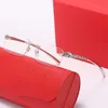 Sonnenbrille Leopard Herren Designer Sonnenbrille Töntes für Frauen Herren Herz Vintage Eyewear Gafas de Sol