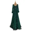 2023 Luxe Paillettes Robe De Bal Robes De Bal Chérie Dentelle Applique Perlée Longue Robe De Soirée Etage Longueur Arabe Quinceanera Dre294O