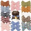 2021 Baby Girls Hair Bows Söt Floral Barrettes Kids Hairpins Headband Headwear Mode Accessoarer 12 Design Valfritt