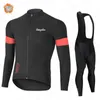 Raphaful vinter termiska fleece cykelkläder kostymer cykling jersey set sport cykel mtb ridning kläder bib byxor varma uppsättningar 211006