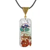 7 chakra energie hanger orgoniet ketting regenboog kristal hangers yoga meditatie kettingen hars sieraden voor vrouwen mannen