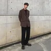 Mäns kostymer Blazers Corduroy Suit Jacket Retro Loose Casual Koreansk stil Trendig Ruffian Handsome