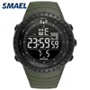 New Hot Smael Brand Sport Watch Men Fashion Casual Electronics Wristwatches Multifunction Clock 50 Meters Waterproof Hours 1237 Q0524