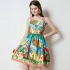 Boutique Sling Dress Girl Summer Printed Dress Fashion Trendy Mini Dresses Party Holiday Dresses