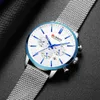 Curren Top Luxury Brand Men Watch Quartz Chronograph Male Clock Vattentät Rostfritt Stål Sport Klocka Män Relogio Masculino 210517