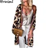 Elegant Cardigan Women Casual Fashion Fall Clothes for Long Sleeve Leopard Print Vintage Sweaters Autumn Winter 210922