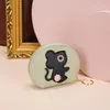 Kreative süße kleine Maus Design Geldbörse Cartoon Leder Schlüsseltasche Mini Zip Wallet Schlüsselanhänger Anhänger Frauen ID Kreditkarte Tasche