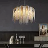 Lampes de lustre de salon de gland de luxe de lumière italienne Lampes de designer d'ingénierie d'hôtel de chambre à coucher de restaurant rouge net postmoderne