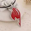 Fairy Tail Ketting Gilde Tattoo Rood Blauw Emaille Hanger Anime Mode Nieuw Fantasy Sieraden Lederen Touw Mannen Vrouwen Hele X07073054