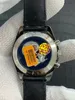 OM Limited Edition Часы Диаметр 42 мм с ручной раной ST19 Venus Column Ручной цепной хронограф механическое движение