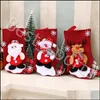 Festivo Festa Suprimentos Home Gardenhristmas Meias De árvores Ornamento Papai Noel Elk xmet de Natal Moda Doces Sacos Decoração Xmas